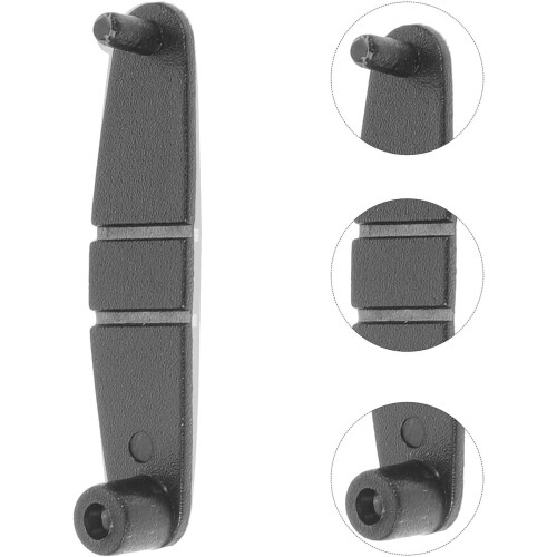 100pcs Black Plastic Key Ring Clips Acrylic Keychain Connectors Flexible Folding Mini Clips 2
