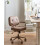 Beliani Desk Chair PARAMUS Faux Leather Light Brown 2