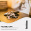 100pcs Black Plastic Key Ring Clips Acrylic Keychain Connectors Flexible Folding Mini Clips 8