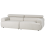 Beliani Sofa 3 Seater HOVDEN Fabric Off-White 4