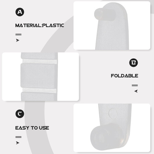 Foldable Plastic Keychain Clips 100Pcs Mini for Connecting Key Rings and Office Access Cards Daily Use 2