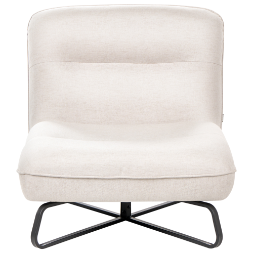 Beliani Armchair LINDAL Fabric Off-White 1