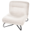 Beliani Armchair LINDAL Fabric Off-White 5
