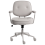 Beliani Desk Chair PARAMUS Faux Leather Grey 4