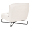 Beliani Armchair LINDAL Fabric Off-White 6