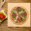 100pcs papel de pizza tapete caixa de pizza forros 12x12 polegadas papel ondulado uso único uso versátil 6