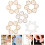 50pcs Round Pearl Sewing Buttons for Clothes, Small Decorative Plastic Buttons 8