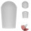 100pcs White PVC Hanger Wire End Protector Covers Lightweight Easy to Carry 8