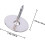 100 Sets Rubber Brooch Clutch Pin Backs Flat Round Lapel Pin Keepers with PVC Storage Case 2