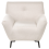 Beliani Armchair LAKENE Fabric Off-White 6