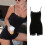 Womens Solid Color Lace Trim Bodycon Cami Romper-Black M 4