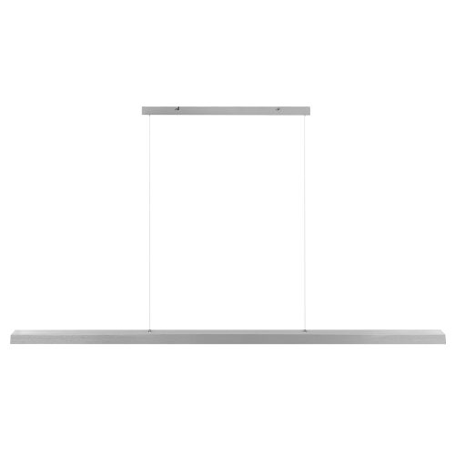 Beliani LED Pendant Lamp BADDANA Metal Silver 2