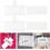 50pcs Reusable Abs Plastic Wire Shelf Label Holders with Clips and Blank Cards 7
