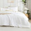 Comforter Set Bright White Queen Lightweight Fluffy 2