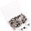 50 sett 12 mm metallknapper til jeans med trykknapper 7