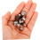 50 sett 12 mm metallknapper til jeans med trykknapper 8