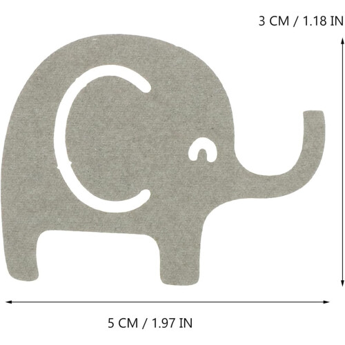 Material de papel leve do elefante 100pcs forma adorável do elefante 1