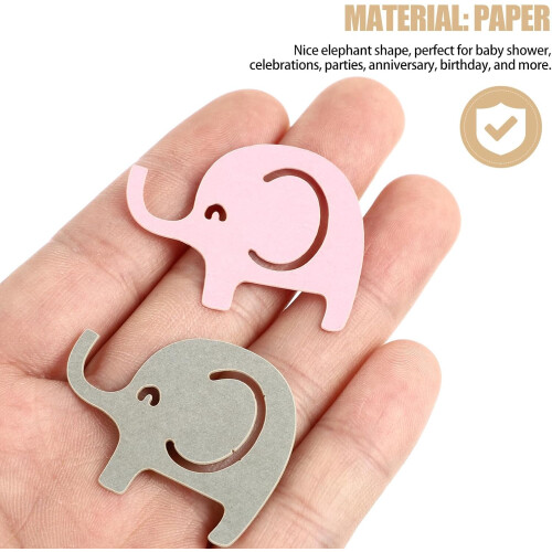 Material de papel leve do elefante 100pcs forma adorável do elefante 2