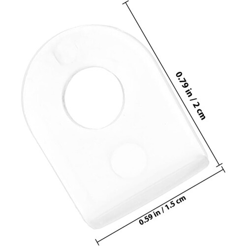 100pcs White Plastic Poster Hanging Hangers Banner Ceiling Fixators Accessories 1