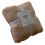Soft Plush Sleeping Blanket 100x70cm Dark Brown 2
