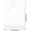 100pcs White Plastic Poster Hanging Hangers Banner Ceiling Fixators Accessories 7