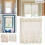 Blomsterblondergardin 61x74 cm, 1 panel, polyester 2