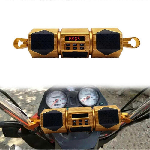 Motorcycle MP3 Player Handlebar Speaker Bluetooth Music FM Radio 1