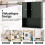 Wall-Mounted Bathroom Cabinet, Green, 2 Doors, Adjustable Shelf 3