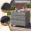 3-Piece Rattan Patio Set with Cushions and Glass Table 4