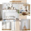 Console Table with 2 Drawers and Shelf, White, 106x30x81.5 cm 3