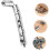 50 fermoirs métalliques pour broches, 9 x 6 mm, avec clé. 2