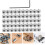 50 fermoirs métalliques pour broches, 9 x 6 mm, avec clé. 5