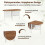 Foldable Dining Table for 6-8, Space-Saving Oval Design 3