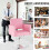 Hydraulic Salon Chair, Adjustable, Pink, 360 Swivel 3