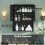 Wall-Mounted Bathroom Cabinet, Black, 2 Doors, Adjustable Shelf 5