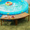 2-Piece Curved Acacia Wood Outdoor Bench Set 4