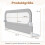 Foldable Toddler Bed Rail, 120x60 cm, Removable Cover 2