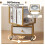 4-Tier Rotating Bookshelf with Wheels and Fabric Drawer 5