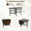 Folding Dining Table for 6-8, Space-Saving Oval Design 2