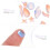100 pièces de patchs plats pour nail art, à utiliser pour décorer vos ongles vous-même. 3