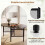 Folding Dining Table for 6-8, Space-Saving Oval Design 4