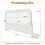 Folding Bed Rail with Removable Cover, 120x60 cm, White 2