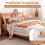 Folding Bed Rail with Removable Cover, 120x60 cm, White 4