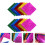 100 st holografiskt origamipapper 15x15 cm vikpapper 4