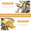 50 Pairs Universal Zipper Repair Kit with Zipper Bottom Stops and Pull Replacements 8