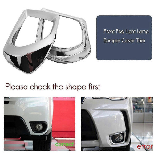 for forester SJ Front Fog Light Lamp Bumper Cover Trim Frame 2