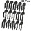 50pcs Trash Bag Clips Plastic Garbage Bag Clamp Stable Clamping Black 7