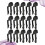 50pcs Trash Bag Clips Plastic Garbage Bag Clamp Stable Clamping Black 8