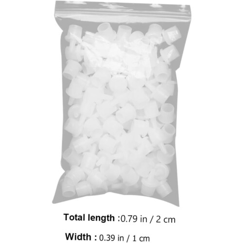 100pcs Eyelash Glue Dispenser Tips Precision Applicator Nozzle Replacement Caps 1