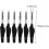 6pcs Folding Eyelash Combs Practical Makeup Brush for Eyelash Comb Shaper for Easy Styling 7